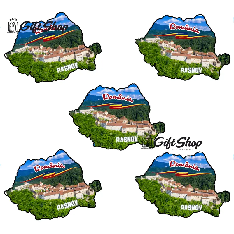 Harta, romania, rasnov, magnet frigider  mgs013v